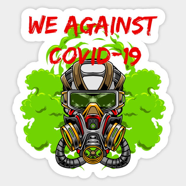 Gas Mask Covid-19 01 Sticker by Harrisaputra